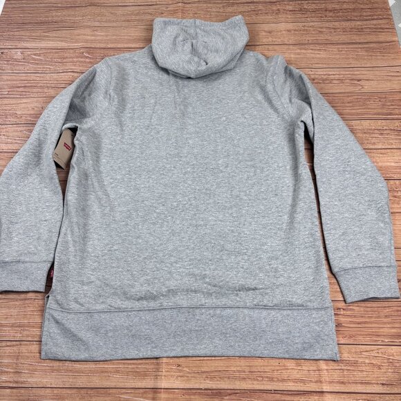 Levis Gray Hoodie With Red Logo Graphic Pullover Style   Casual Fit Size Large. - Picture 2 of 9